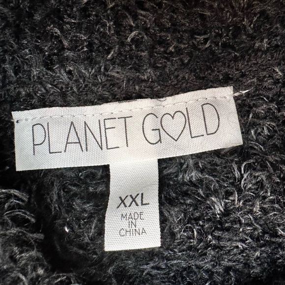 Planet Gold Open ((choker style)) Neckline Sweater Dress Mohair Style XXL Black - Picture 6 of 9